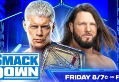 WWE SmackDown EN VIVO: cartelera, horario y dónde ver el evento a un día Backlash