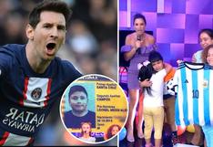 MQM: Leonel Messi recibe como regalos un juego de dormitorio y útiles escolares