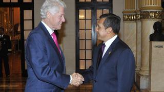 Bill Clinton se reunió con Ollanta Humala en Palacio de Gobierno