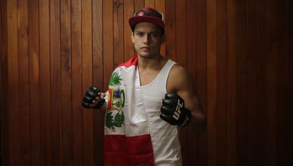 El peruano tiene un récord de 14 victorias, cuatro derrotas y un empate como profesional de las MMA. (Foto: Alonso Chero/El Comercio)