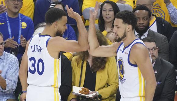 Warriors se adelanta a Blazers y lo vence 116-94 en el Juego 1 de la final de la Conferencia Oeste. (Foto: AFP)