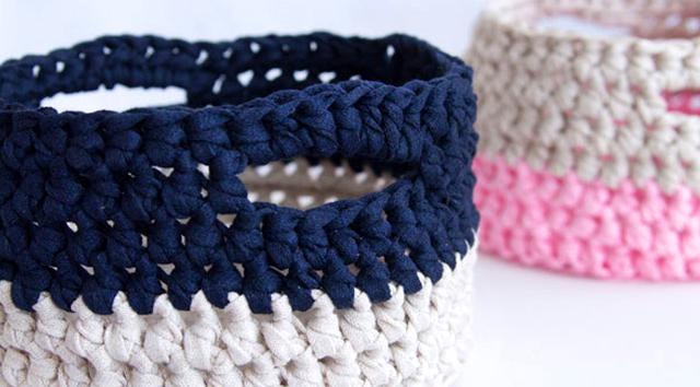 DIY: Crea tu propia canastilla para el hogar con crochet - 1