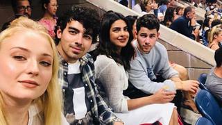 Nick y Joe Jonas se lucen con sus novias en el US Open y sorprenden en redes sociales