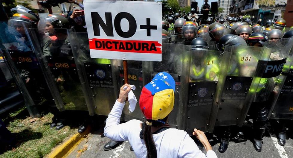 Durante el 2019 se registraron 16.739 protestas en Venezuela, según Amnistía Internacional. Los reclamos iban desde mejoras en los sistemas públicos hasta apoyo a alguno de los bandos políticos. (AFP)