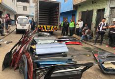 La Victoria: Policía Nacional incautó 50 toneladas de autopartes robadas
