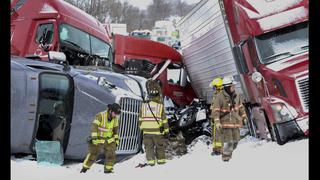 El espectacular choque de 64 vehículos en Pennsylvania [FOTOS]