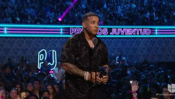 Daddy Yankee en los Premios Juventud. (Captura de pantalla)