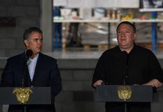 Pompeo dice que aumento del narcotráfico en Colombia "es un problema heredado"