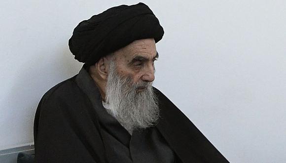 El gran ayatola Alí al Sistani dice al papa Francisco que los cristianos deberían vivir en paz. (AFP).