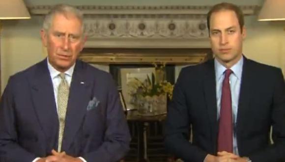 Príncipe Carlos y su hijo William al rescate de los animales