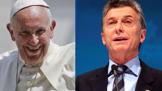 Papa Francisco: "No tengo ningún problema con Mauricio Macri"