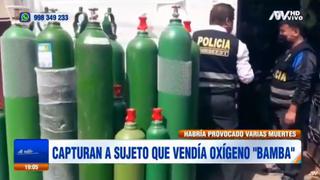 Coronavirus en Perú: capturan a sujeto que hacía pasar oxígeno industrial como medicinal para venderlo en el Cercado de Lima