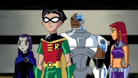 Raven, Robin, Cyborg y Starfire. Solo falta Chico Bestia en la imagen (Foto: Cartoon Network)