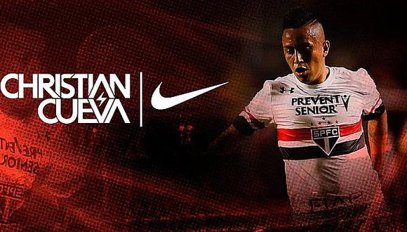 Christian Cueva celebra campeonato del Sao Paulo en Facebook