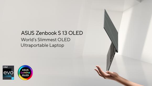 ASUS presenta la nueva Zenbook S 13 OLED: una laptop que pesa solo 1Kg y tiene apenas 1cm de grosor. (Foto: Difusión)