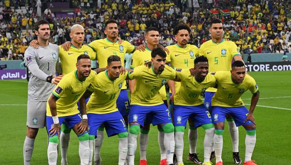 Alineación Brasil vs. Suiza por el Mundial Qatar 2022 | Foto: AFP