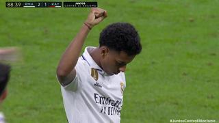 Un pase a la red y apoyo a Vinicius: así fue el gol de Rodrygo que le dio la victoria al Real Maddrid | VIDEO