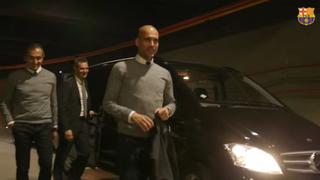 Guardiola volvió a Barcelona: así vivió su vuelta al Camp Nou