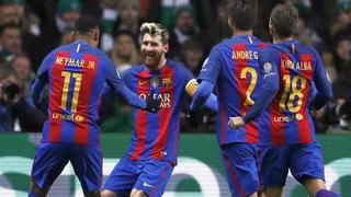 Barcelona ganó 2-0 a Celtic por Champions con doblete de Messi