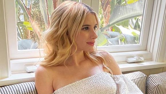 Emma Roberts muestra en Instagram su avanzado estado de gestación. (Foto: @emmaroberts)