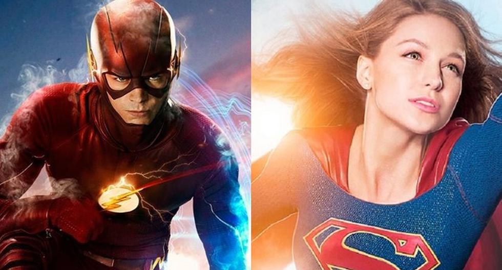 Grant Gustin es Barry Allen en 'The Flash' y Melissa Benoist es Kara Zor-El en 'Supergirl' (Foto: The CW)