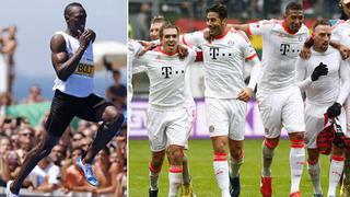 El hombre más rápido del mundo saludó al Bayern, el campeón más rápido de Alemania
