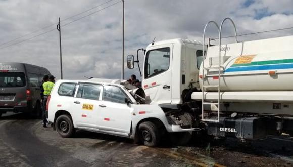 Áncash: accidente de tránsito deja dos muertos y tres heridos en Cátac