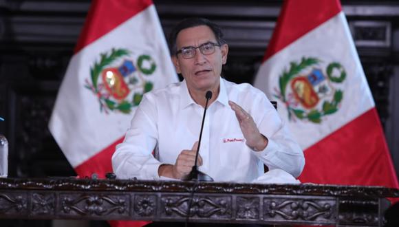 El presidente Martín Vizcarra ofrecerá pronunciamiento en el día 54 de la cuarentena. (Foto: Presidencia Perú)
