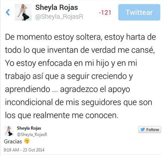 Sheyla Rojas: "De momento estoy soltera" - 2