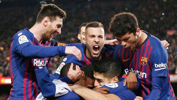 Lionel Messi, Luis Suárez y Antoine Griezmann serán las armas de ataque del Barcelona para enfrentar a Atlético Madrid por la Liga Santander. (AFP)