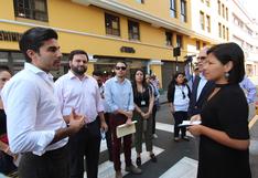 Centro Histórico de Lima: Congresistas recorrieron las nuevas vías peatonales