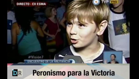 El niño político que sorprende en Argentina [VIDEO]