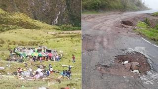 El calamitoso estado de la carretera donde el bus en Pataz volcó dejando 22 muertos | VIDEOS Y FOTOS