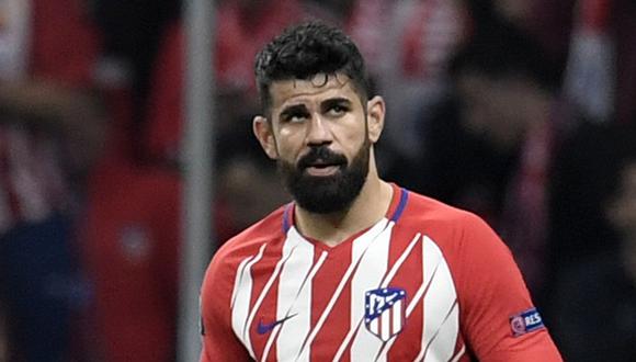 Diego Costa debe cumplir su castigo de 8 fechas y con ello se le terminó la temporada con el Atlético de Madrid. (Foto: EFE)