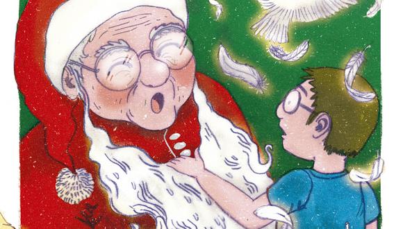 Es prácticamente imposible que los niños no estén expuestos a este personaje porque hay sobredosis de Papá Noel. (Ilustración: Nadia Santos)