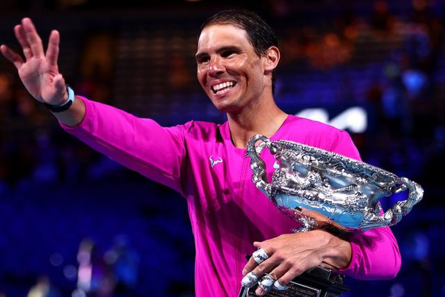 Rafael Nadal campeón Australian Open 2022 tras vencer a Medvedev | Foto: ESPN.