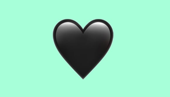 ¿Sabes realmente qué significa el corazón negro si te lo mandan en WhatsApp? (Foto: Emojipedia)