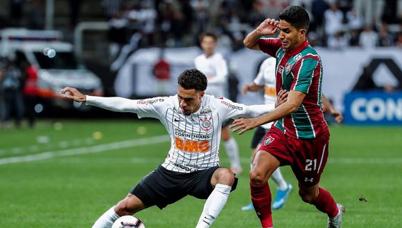 Corinthians vs. Fluminense EN VIVO EN DIRECTO: juegan por la ida de los cuartos de final de la Copa Sudamericana 2019. (Foto: EFE)