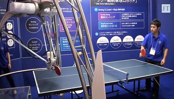 La máquina y el humano en un versus de ping-pong [VIDEO]