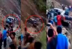 Ayacucho: pasajeros salvan de morir luego que camioneta estuviera a punto de caer a abismo | VIDEO