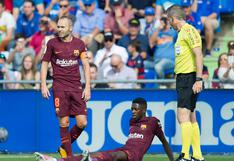 Entrenador del FC Barcelona explicó la lesión sufrida por Ousmane Dembélé