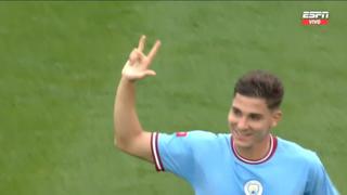 Gol de Julián Álvarez en su debut: anotó el 1-1 del Manchester City vs. Liverpool | VIDEO