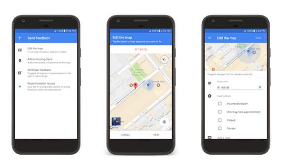 Actualización de Google Maps permitirá editar mapas