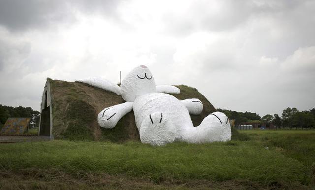 Escultura llamativa: Construyen un conejo gigante en Taiwán - 1