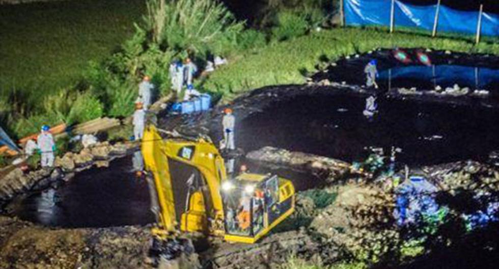 El derrame se registró cerca de río Huancabamba en Jaén. (Foto: Radio Marañón)