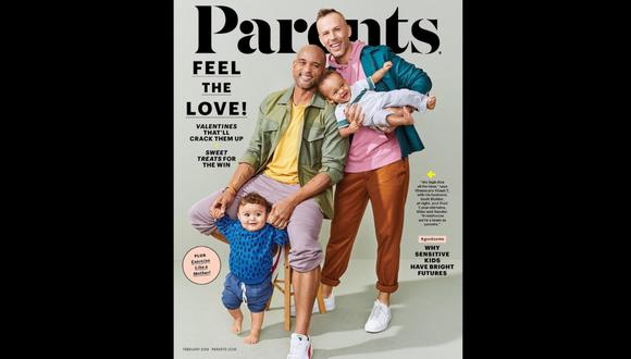 Una pareja gay y su familia es portada por primera vez en los 92 años de la revista Parents. Foto: Instagram @parents