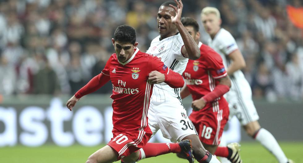 Benfica vs Besiktas vieron las caras en Turquía por el Grupo B de la Champions League. (Foto: EFE)
