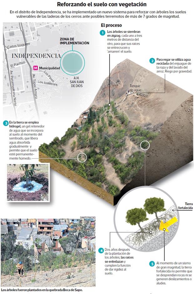 Riesgo País: el proyecto que intenta evitar derrumbes en cerros habitados |  LIMA | EL COMERCIO PERÚ