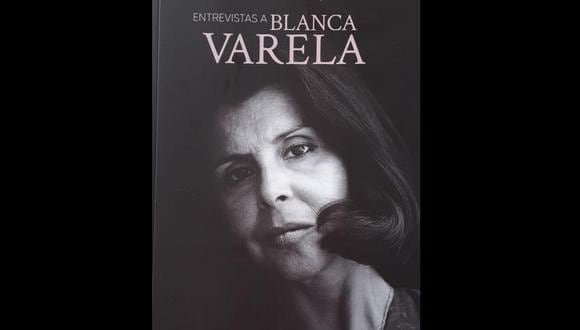 Portada del libro "Entrevistas a Blanca Varela."