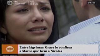 "Al fondo hay sitio": Grace le dice a Marco que besó a Nicolás
